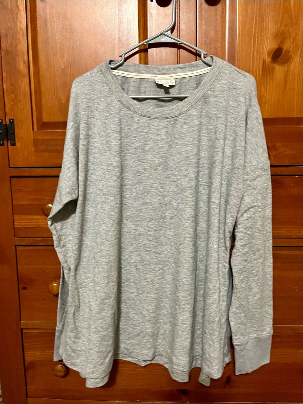 Wonderly SOFT Long-Sleeve Crewneck Top - XL